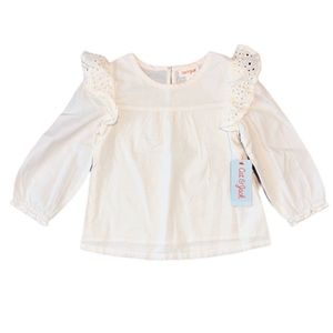 Toddler Girl “Cat & Jack” Ivory Long Sleeve Blouse